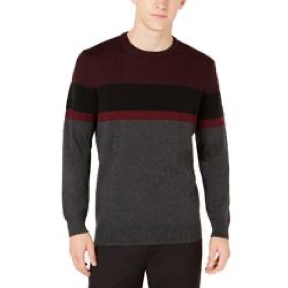 NWT Alfani Colorblock Stripe Pullover Sweater - Picture 2 of 8
